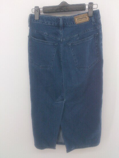 ◇ MOUSSY VINTAGE マウジー デニム 膝下丈 タイト スカート サイズ0 ブルー系 レディース P 【中古】