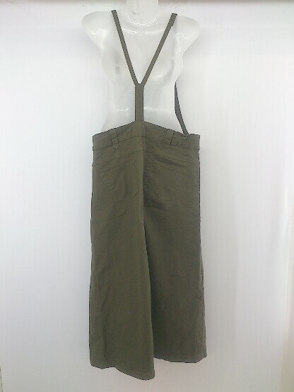 ◇ LARU ラルー ロング サロペット ワンピース サイズL カーキ レディース E 【中古】