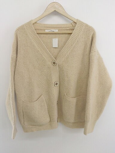 ◇ RAY CASSIN レイカズン ニット 長袖 カーディガン サイズF ベージュ系 レディース E 【中古】 ◇ RAY CASSIN レイカズン ニット 長袖 カーディガン サイズF ベージュ系 レディース E 【中古】