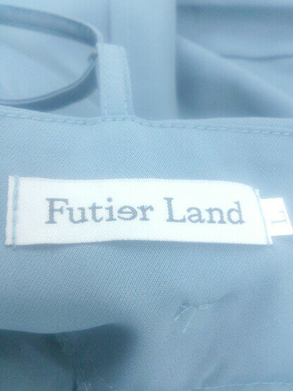 フクワウチの◇ ◎ Futier land フューティアランド サロペット サイズL サックスブルー系 レディース E 【中古】｜アングル3