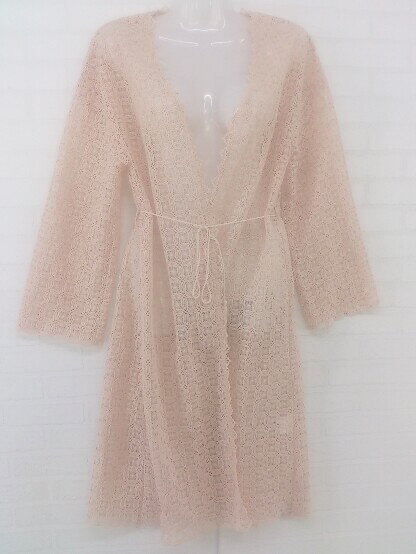 ◇ ◎ dazzlin ダズリン ウエストベルト 総レース ガウン サイズF ピンク レディース P 【中古】