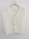 ◇ ZARA ザラ キッズ コットン ニット ベスト サイズ13-14 164 オフホワイト レディース E 【中古】