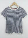 ◇ TOMMY JEANS トミージーンズ ボーダー 半袖 Tシャツ カットソー サイズS ホワイト ネイビー系 メンズ P 【中古】