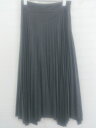 ◇ ZARA ザラ スウェード調 膝下丈 プリーツ スカート サイズEUR XS USA XS MEX 24 ダークグレー系 レディース E 【中古】