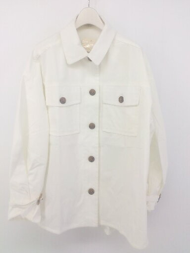 ◇ ◎ ADOLESCENCE タグ付き 長袖 ステンカラー ジャケット サイズ F ホワイト レディース E 【中古】 ◇ ◎ ADOLESCENCE タグ付き 長袖 ステンカラー ジャケット サイズ F ホワイト レディース E 【中古】