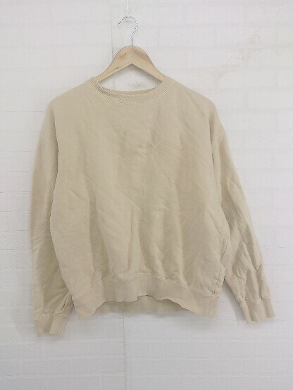 ◇ JOURNAL STANDARD relume バックプリント 長袖 トレーナー スウェット サイズF ライトベージュ系 メンズ P 【中古】