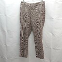 ◇ ROPE PICNIC ウエストゴム チェック柄 ストレッチ シンプル パンツ サイズ38 ブラウン系 レディース E 【中古】