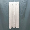 ◇ SELECT MOCA メランジ生地 ストレッチ ニット フレアパンツ サイズM ブラウン系 レディース E 【中古】
