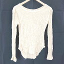 ◇ MOUSSY マウジー スリーブスリット 無地 コットン 長袖 Tシャツ トレーナー サイズF イエロー レディース E 【中古】