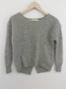 ◇ SUGAR ROSE ウールニット バックスリット 長袖 セーター サイズF ベージュ系 グレー系 マルチ レディース メンズ P 【中古】