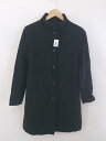◇ ICB アイシービー スタンドカラー バックスリット 長袖 コート サイズ9 ブラック レディース メンズ P 【中古】