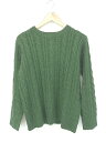 ◇ GIORDANO ジョルダーノ ケーブルニット 長袖 セーター サイズ M グリーン メンズ P 【中古】
