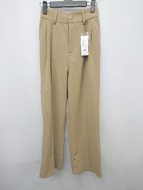 ◇ ◎ ●未使用● Re:EDIT リエディ タグ付き 通勤 OL 大人 パンツ サイズSC ブラウン系 レディース P 【中古】
