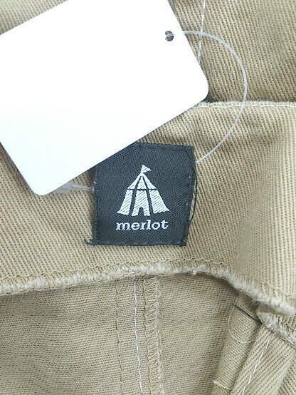 ◇ merlot メルロー ロング ワンピース ベージュ系 レディース P 【中古】