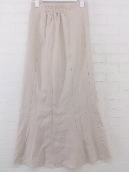 ◇ CLEA クレア ロング マーメイド スカート サイズF ベージュ レディース P 【中古】