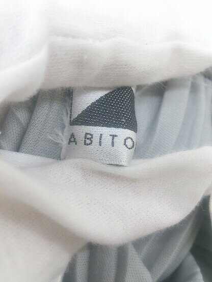 ◇ ABITOKYO アビトーキョー プリーツ ワイド パンツ 表記なし ブルーグレー レディース P 【中古】
