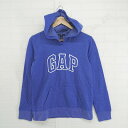 ◇ GAP ギャップ 裏起毛 長袖 プルオーバー パーカー サイズS ネイビー メンズ P 【中古】