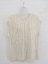 ◇ PAGEBOY ページボーイ ALICIA ノースリーブ ニット セーター サイズF ベージュ系 レディース P 【中古】