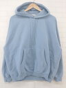 ◇ BEAUTY&YOUTH ユニセックス 裏起毛 スーパービッグ 長袖 プルオーバー パーカー サイズ M ブルー レディース メンズ P 【中古】