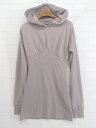 ◇ GRL グレイル 長袖 ミニ パーカー ワンピース サイズM ブラウン レディース P 【中古】