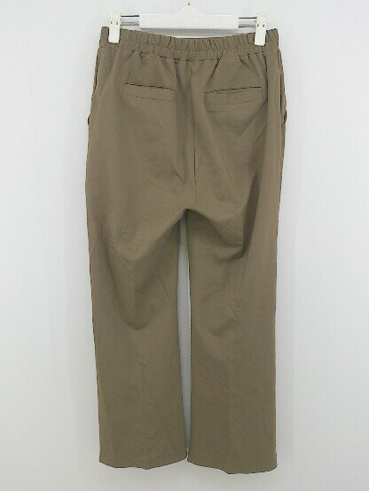 ◇ PAGEBOY ページボーイ フロントスリット ウエストゴム イージー パンツ サイズF ブラウン レディース P 【中古】