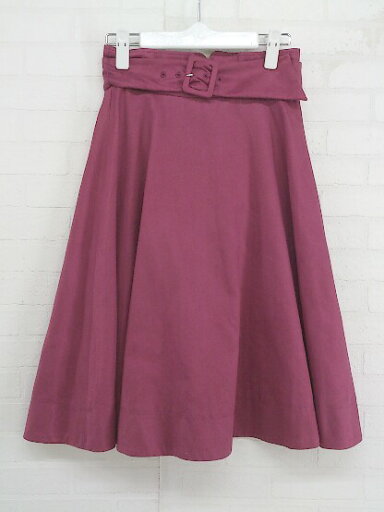 ◇ ◎ PROPORTION BODY DRESSING スウェード風 膝下丈 フレア スカート サイズ2 パープル系 レディース P 【中古】 ◇ ◎ PROPORTION BODY DRESSING スウェード風 膝下丈 フレア スカート サイズ2 パープル系 レディース P 【中古】