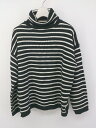 ◇ DAY CLOSET デイ クローゼット ボーダー 長袖 ニット セーター ブラック ホワイト レディース P 【中古】