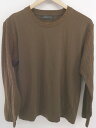 ◇ nano universe ナノユニバース 切り替え 長袖 Tシャツ カットソー サイズM ブラウン メンズ P 【中古】