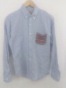 ◇ ◎ green label relaxing グリーンレーベル UNITED ARROWS ボタンダウン BD 長袖 シャツ サイズM ブルー系 メンズ P...