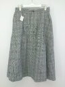 ◇ AMERICAN HOLIC アメリカン ホリック チェック ロング フレア スカート サイズL グレー レディース P 【中古】