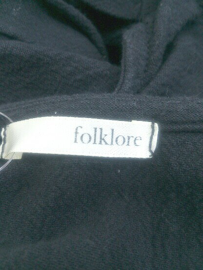 ◇ folklore ノースリーブ ロング ワンピース サイズM ブラック レディース P 【中古】