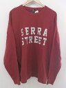 ◇ SIGNAL SPORTS シグナルスポーツ 長袖 トレーナー サイズL レッド メンズ P 【中古】