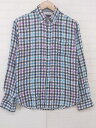 ◇ ◎ BEAMS HEART ビームスハート チェック 長袖 シャツ サイズS ホワイト パープル マルチ メンズ P 【中古】