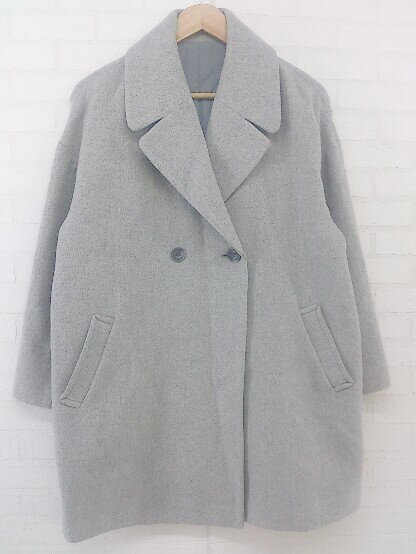 ◇ fredy emue フレディ エミュ 長袖 チェスター コート サイズ38 ライトグレー レディース P 【中古】