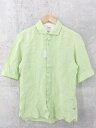◇ ◎ MORGAN HOMME モルガンオム 半袖 シャツ グリーン系 メンズ 【中古】