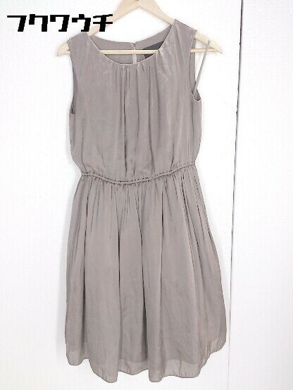 ◇ Liesse リエス ペチコート付き ノースリーブ 膝丈 ワンピース サイズ4 グレー系 レディース 【中古】