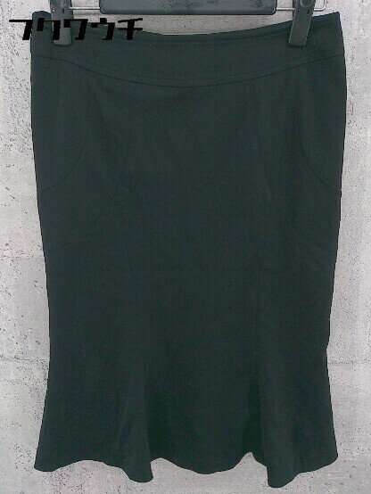 ◇ MATERIA マテリア 膝丈 タイト スカート サイズ36 ブラック レディース 【中古】