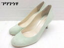 ◇ green label relaxing グリーンレーベル UNITED ARROWS ラウンドトゥ ヒール パンプス サイズ24 グリーン系 レディース ...