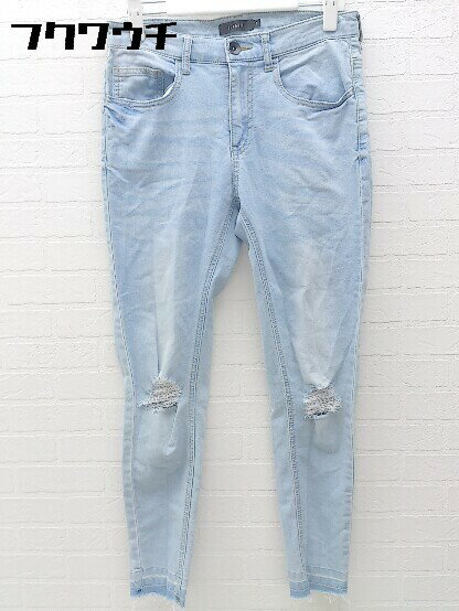 ◇ roshell ロシェル ウォッシュ加工 ダメージ カットオフ ジーンズ デニム パンツ サイズS インディゴ レディース 【中古】