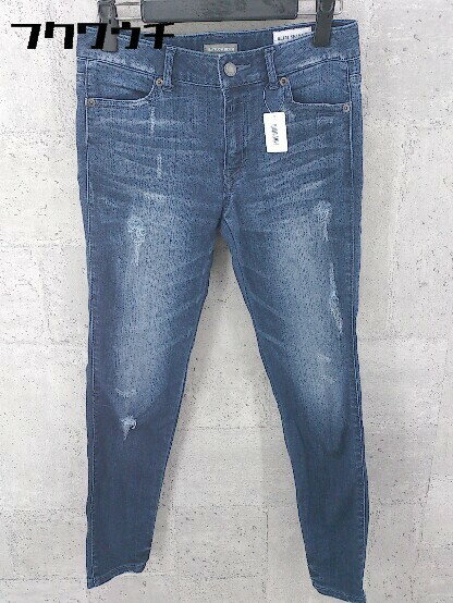 ◇ BAYFLOW ベイフロー ダメージ スキニー デニム ジーンズ パンツ サイズ23 インディゴ レディース 【中古】