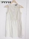 ◇ TOMMY HILFIGER キッズ 子供服 バックジップ レース ノースリーブ ミニ ワンピース サイズ164 オフホワイト レディース 【中古】