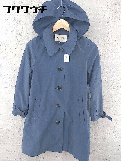 ◇ Ray BEAMS レイ ビームス フード コート サイズ0 ネイビー レディース 【中古】(4)