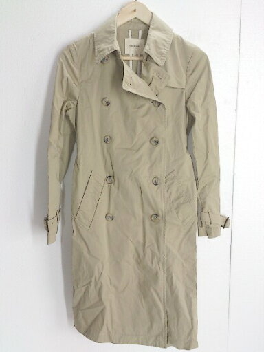 ◇ ◎ SHARE PARK シェアパーク ウエストベルト付 長袖 コート サイズ0 ベージュ系 レディース 【中古】 ◇ ◎ SHARE PARK シェアパーク ウエストベルト付 長袖 コート サイズ0 ベージュ系 レディース 【中古】