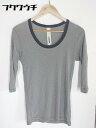 ◇ Attachment アタッチメント 七分袖 Tシャツ カットソー サイズ1 グレー メンズ 【中古】