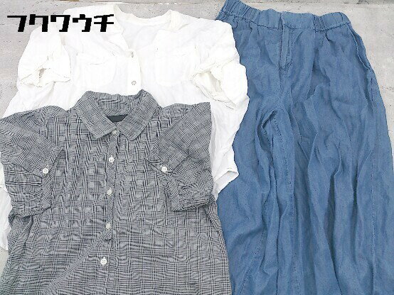 ◇ JEANASIS ジーナシス まとめ売り3点セット サイズF パンツ シャツ レディース 【中古】