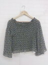 ◇ LOWRYS FARM ローリーズファーム 花柄 シャーリング 長袖 ブラウス カットソー サイズL ブルー系 マルチ レディース P 【中古】(4)