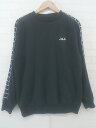 ◇ FILA フィラ 長袖 トレーナー サイズM ブラック メンズ P 【中古】