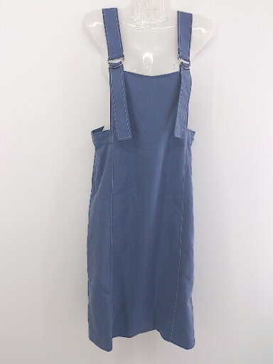 ◇ BEAMS HEART ビームス ハート バックスリット 膝下丈 サロペット ワンピース サイズ0 ネイビー系 レディース P 【中古】 ◇ BEAMS HEART ビームス ハート バックスリット 膝下丈 サロペット ワンピース サイズ0 ネイビー系 レディース P 【中古】