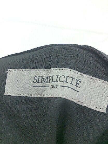 ◇ ◎ SIMPLICITE PLUS シンプリシテ プリュス チェック パンツ サイズ44 グレー ホワイト メンズ P 【中古】