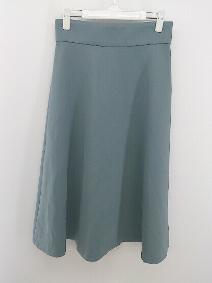 ◇ PROPORTION BODY DRESSING バックジップ 膝下丈 フレア スカート サイズM ブルー系 レディース P 【中古】
